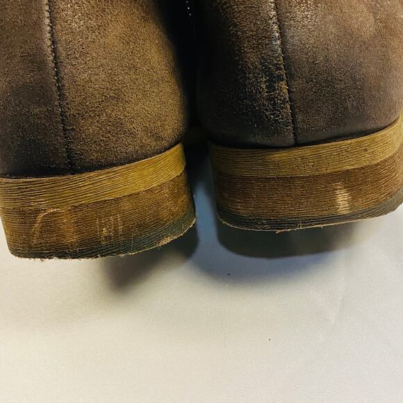 Franco Sarto Brown Suede Keegan Ankle Bootie Size 7.5 - Picture 5 of 7